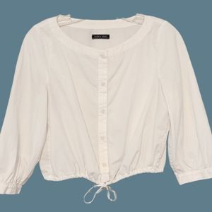Anthropologie  M.D.S. Italian Cotton crop top